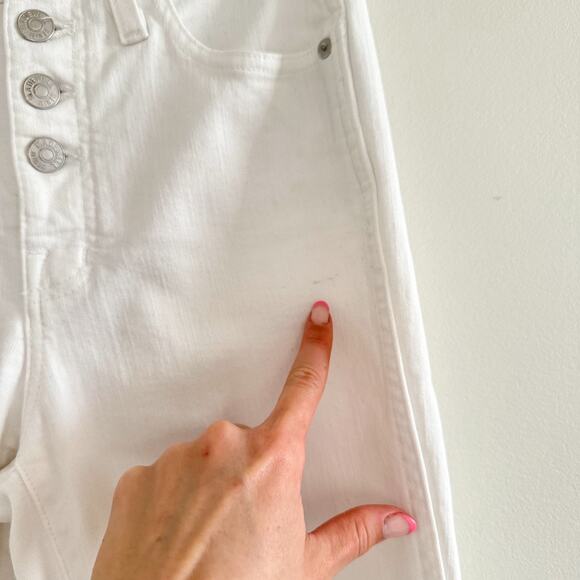 Madewell 10" High-Rise Skinny Crop Jeans: Button-Front Edition 25 $135 - Picture 4 of 11